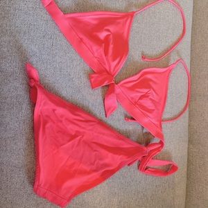 Victoria Secret bright coral swimsuit